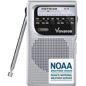 Weather Radio-Emergency AM/FM Battery Operated PortableRadio with Best Reception